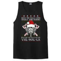 Deck The Halls Skulls Bodies Vikings Santa Ugly Christmas Sweater PosiCharge Competitor Tank