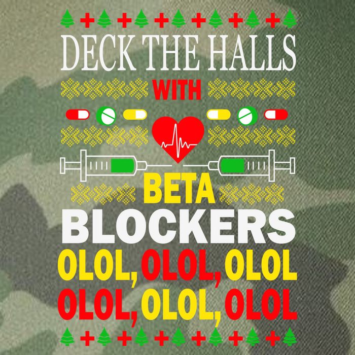 Deck The Halls With Beta Blockers Olol Legacy Tie Dye Trucker Hat