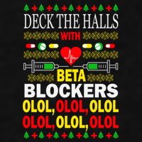 Deck The Halls With Beta Blockers Olol Ladies PosiCharge Tri-Blend Wicking Tank