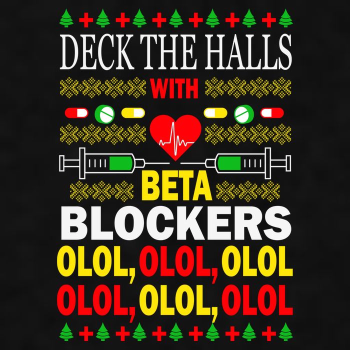 Deck The Halls With Beta Blockers Olol Ladies PosiCharge Tri-Blend Wicking Tank