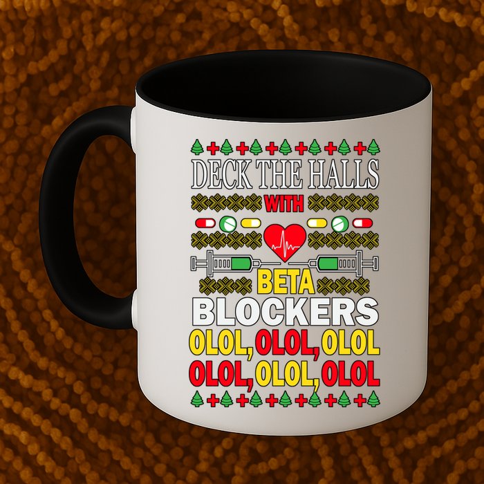 Deck The Halls With Beta Blockers Olol Mug