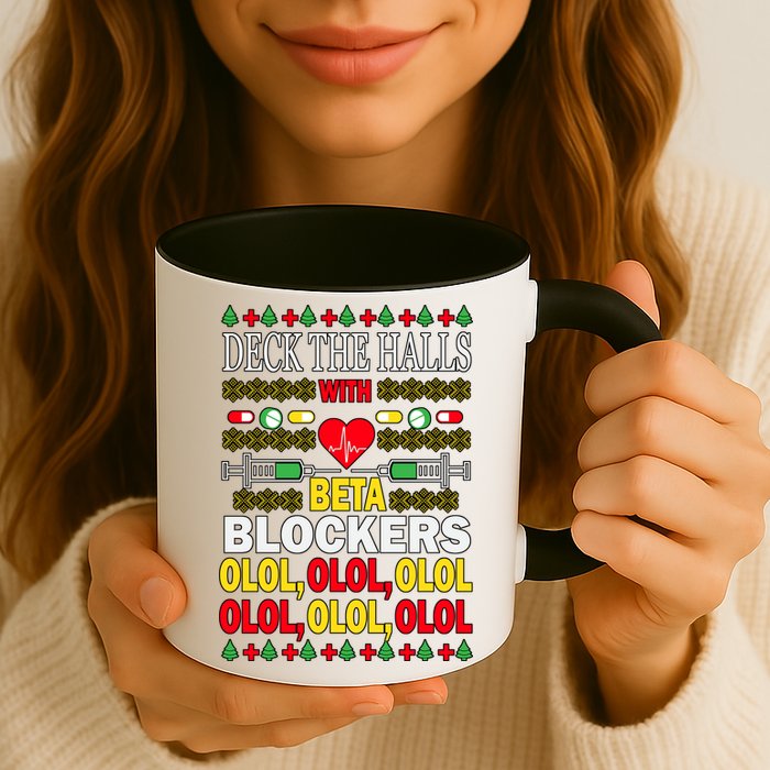Deck The Halls With Beta Blockers Olol Mug