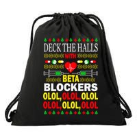 Deck The Halls With Beta Blockers Olol Drawstring Bag