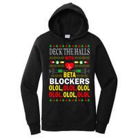 Deck The Halls With Beta Blockers Olol Women's Pullover Hoodie