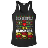 Deck The Halls With Beta Blockers Olol Ladies PosiCharge Competitor Racerback Tank