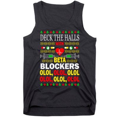 Deck The Halls With Beta Blockers Olol Tank Top
