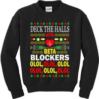 Deck The Halls With Beta Blockers Olol Kids Sweatshirt