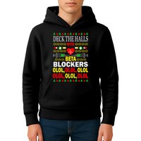 Deck The Halls With Beta Blockers Olol Kids Hoodie