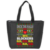 Deck The Halls With Beta Blockers Olol Zip Tote Bag