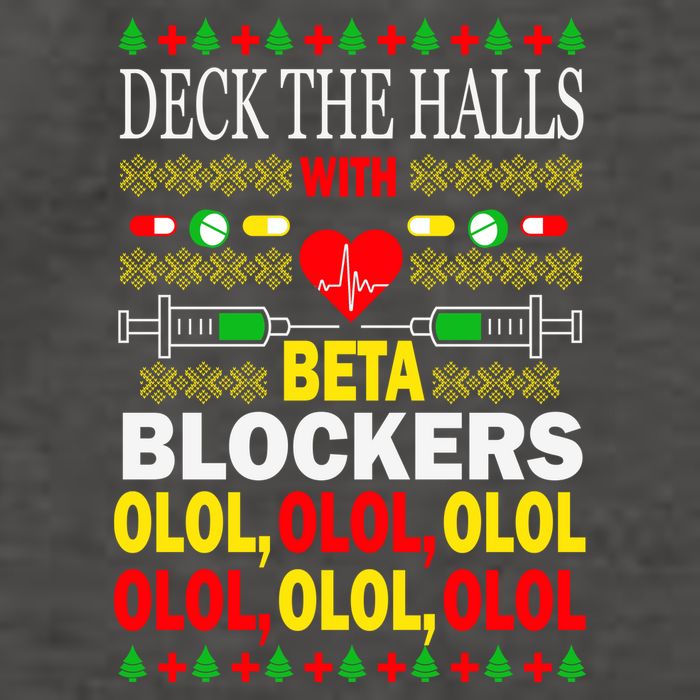 Deck The Halls With Beta Blockers Olol Vector Backpack