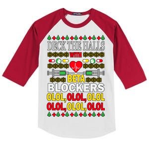 Deck The Halls With Beta Blockers Olol Kids Colorblock Raglan Jersey