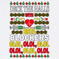 Deck The Halls With Beta Blockers Olol Garment-Dyed Sweatshirt