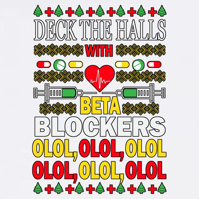 Deck The Halls With Beta Blockers Olol Garment-Dyed Sweatshirt