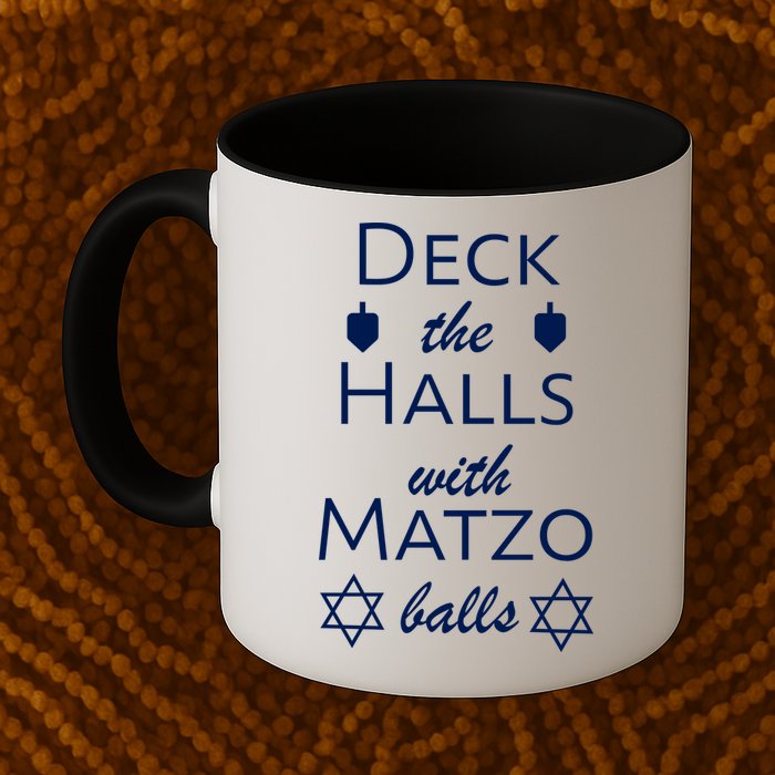 Deck The Halls With Matzo Balls Mug