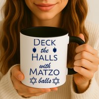Deck The Halls With Matzo Balls Mug