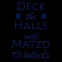 Deck The Halls With Matzo Balls 16oz Travel Tumbler