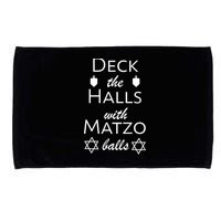 Deck The Halls With Matzo Balls Microfiber Hand Towel