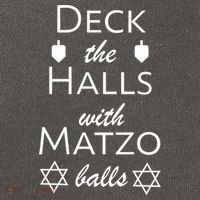 Deck The Halls With Matzo Balls Cotton Canvas Backpack