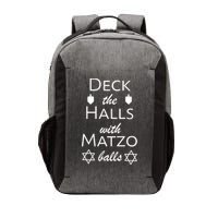 Deck The Halls With Matzo Balls Vector Backpack