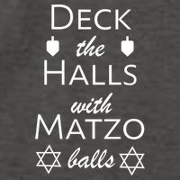Deck The Halls With Matzo Balls Vector Backpack