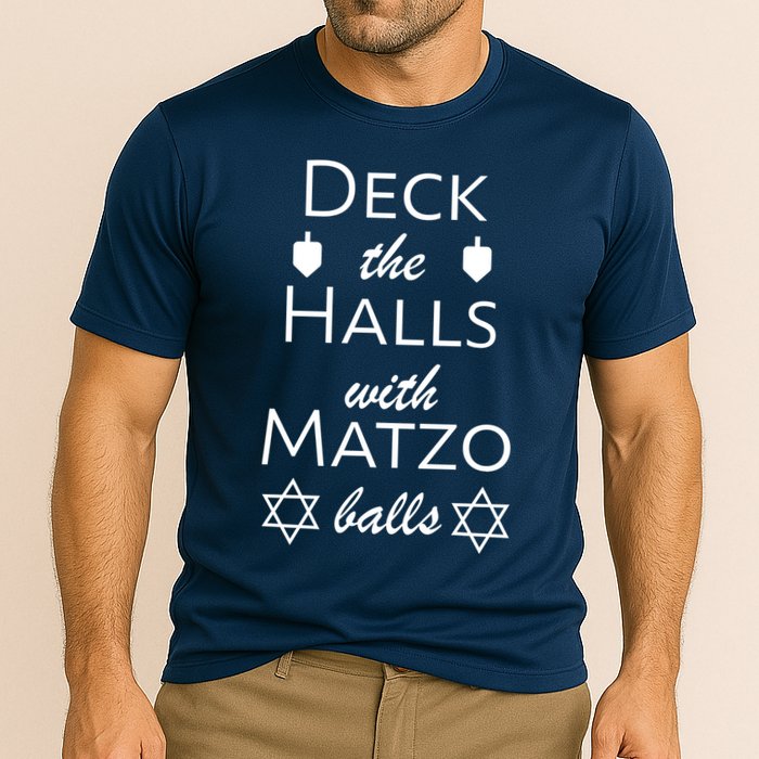 Deck The Halls With Matzo Balls Performance Shirt