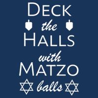 Deck The Halls With Matzo Balls 7-Panel Snapback Hat