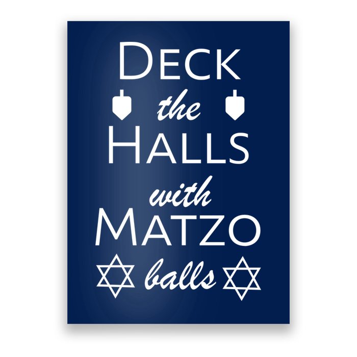 Deck The Halls With Matzo Balls Poster