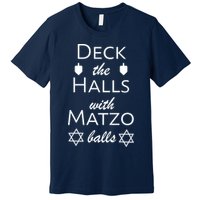 Deck The Halls With Matzo Balls Premium T-Shirt