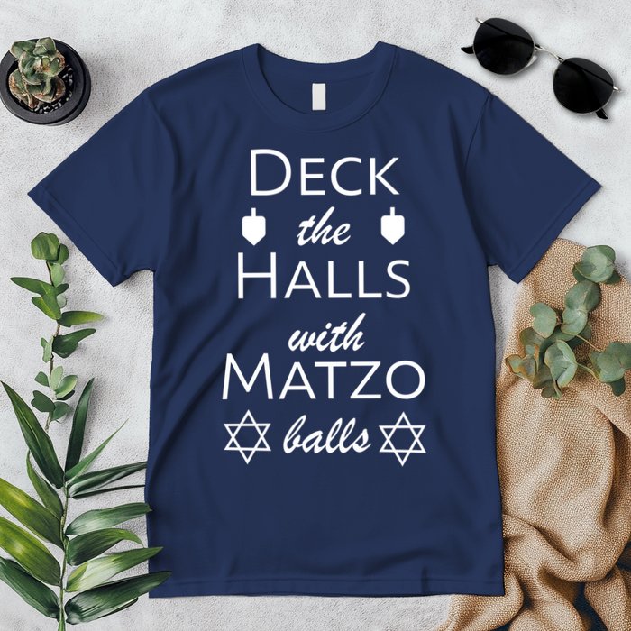 Deck The Halls With Matzo Balls Premium T-Shirt