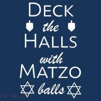 Deck The Halls With Matzo Balls Sustainable Knit Beanie