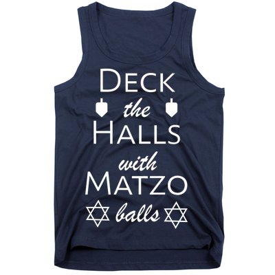 Deck The Halls With Matzo Balls Tank Top