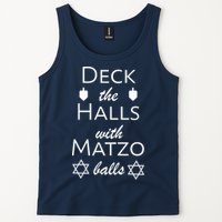 Deck The Halls With Matzo Balls Tank Top