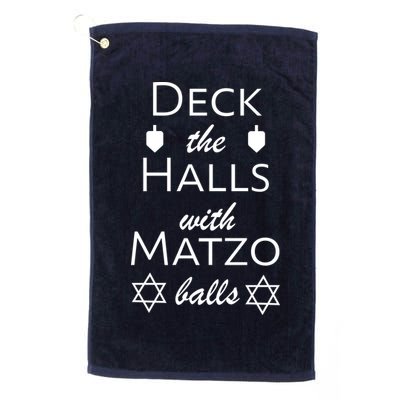 Deck The Halls With Matzo Balls Golf Towel