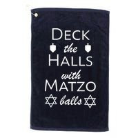 Deck The Halls With Matzo Balls Golf Towel