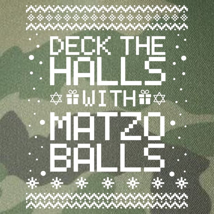 Deck The Halls With Matzo Balls Funny Hanukkah Ugly Legacy Tie Dye Trucker Hat