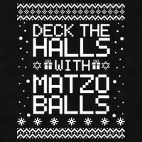 Deck The Halls With Matzo Balls Funny Hanukkah Ugly Ladies PosiCharge Tri-Blend Wicking Tank