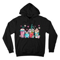 Drinks Easter Daisy Cute Bunny Gift for easter Hoodie