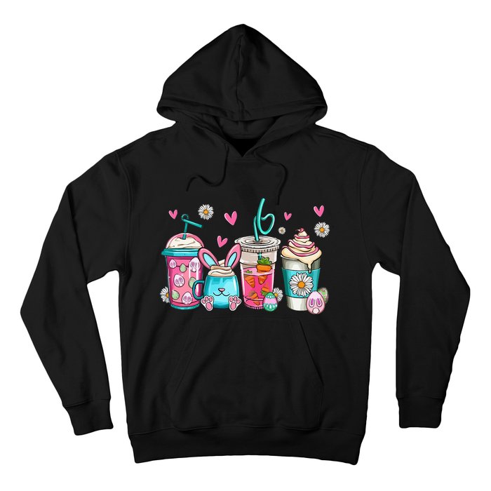 Drinks Easter Daisy Cute Bunny Gift for easter Hoodie