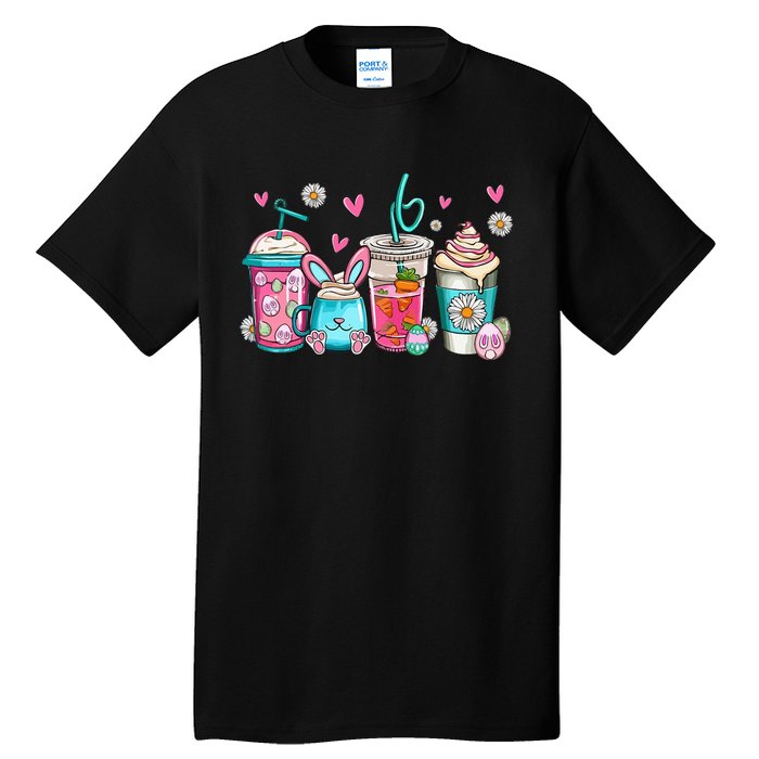 Drinks Easter Daisy Cute Bunny Gift for easter Tall T-Shirt