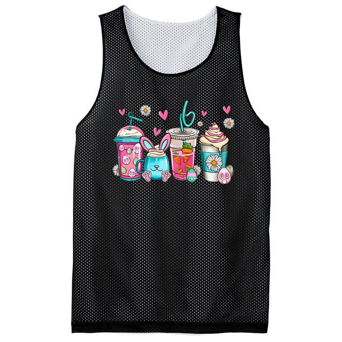 Drinks Easter Daisy Cute Bunny Gift for easter Mesh Reversible Basketball Jersey Tank