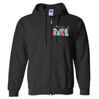 Drinks Easter Daisy Cute Bunny Gift for easter Full Zip Hoodie