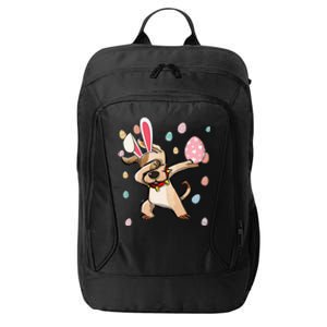 Dabbing Easter Dog Bunny Ears Gift City Backpack