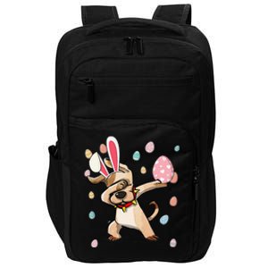 Dabbing Easter Dog Bunny Ears Gift Impact Tech Backpack