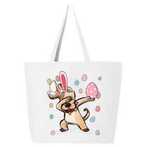 Dabbing Easter Dog Bunny Ears Gift 25L Jumbo Tote