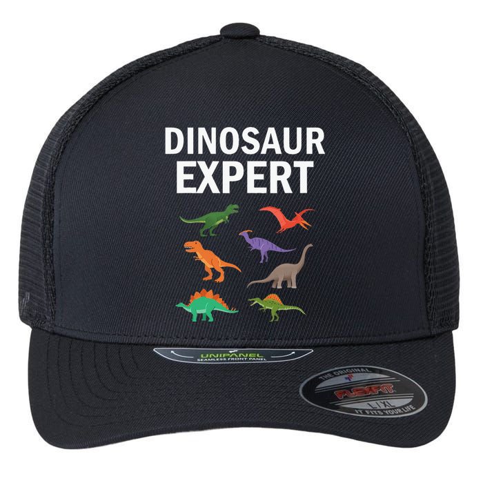 Dinosaur Expert Dino T Rex Dinosaurus Lovers Flexfit Unipanel Trucker Cap