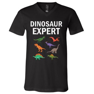 Dinosaur Expert Dino T Rex Dinosaurus Lovers V-Neck T-Shirt