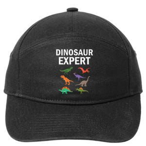 Dinosaur Expert Dino T Rex Dinosaurus Lovers 7-Panel Snapback Hat