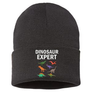 Dinosaur Expert Dino T Rex Dinosaurus Lovers Sustainable Knit Beanie