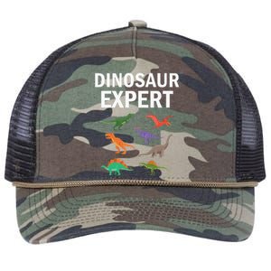 Dinosaur Expert Dino T Rex Dinosaurus Lovers Retro Rope Trucker Hat Cap