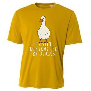 Duck Easily Distracted By Ducks Cooling Performance Crew T-Shirt